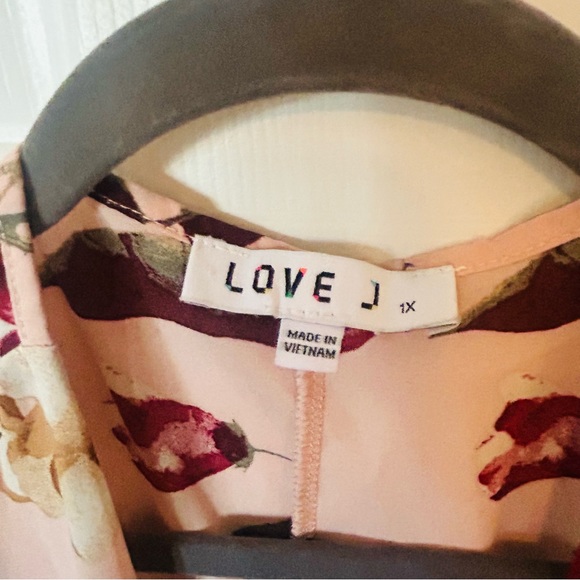 Love J Baby Pink Floral Lightweight Open Front Beach Cardigan Swimsuit Cover Up - Picture 4 of 7